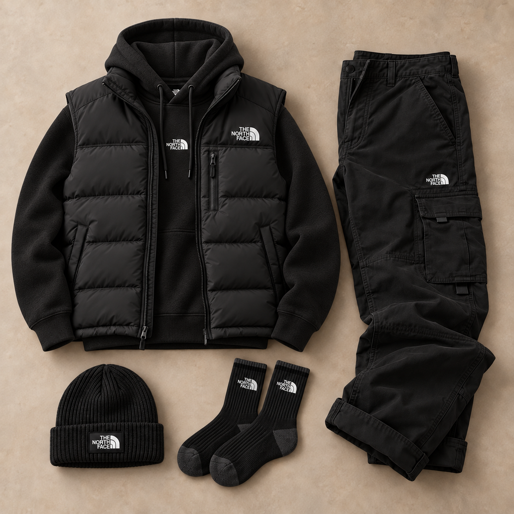 Men's Casual Windproof Down Set