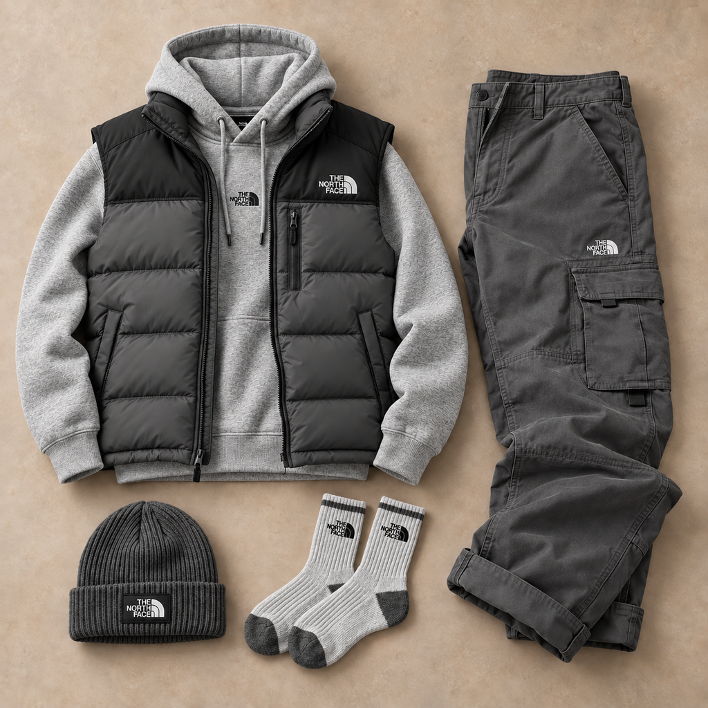 Men's Casual Windproof Down Set