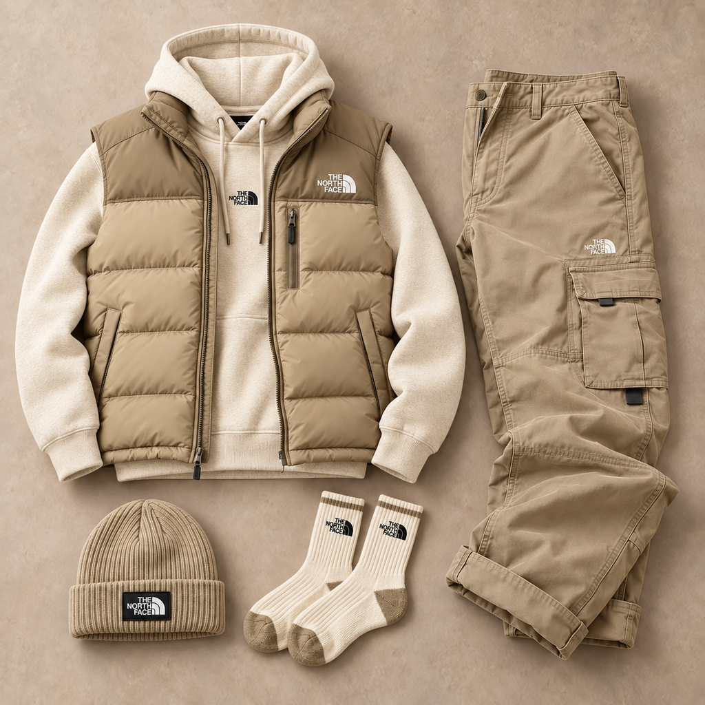 Men's Casual Windproof Down Set