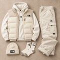 Men's Casual Windproof Down Set